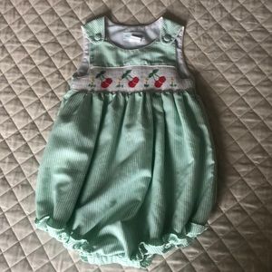 Smocked Bubble Cherry 3T